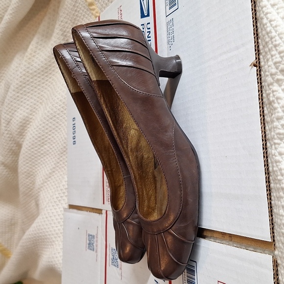 KENNETH COLE REACTION 9M GOOD DAY LEATER DRESS SHOES BROWN - Picture 4 of 10